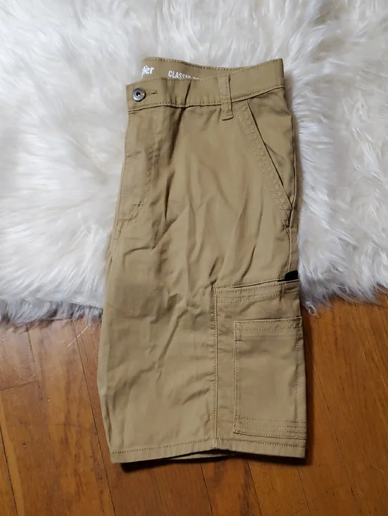 Wrangler Tan Cargo Shorts with Utility Pockets - Picture 12 of 12